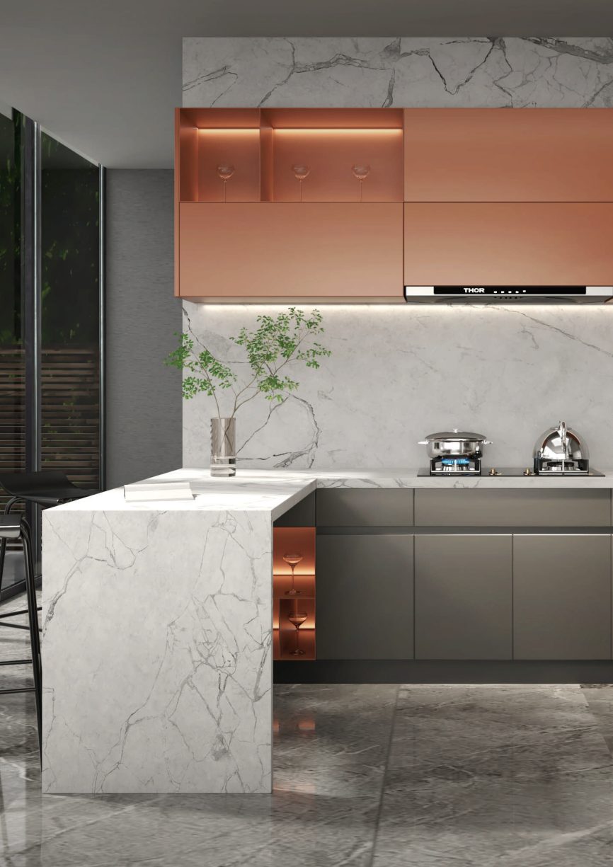 Star Kitchen marble island